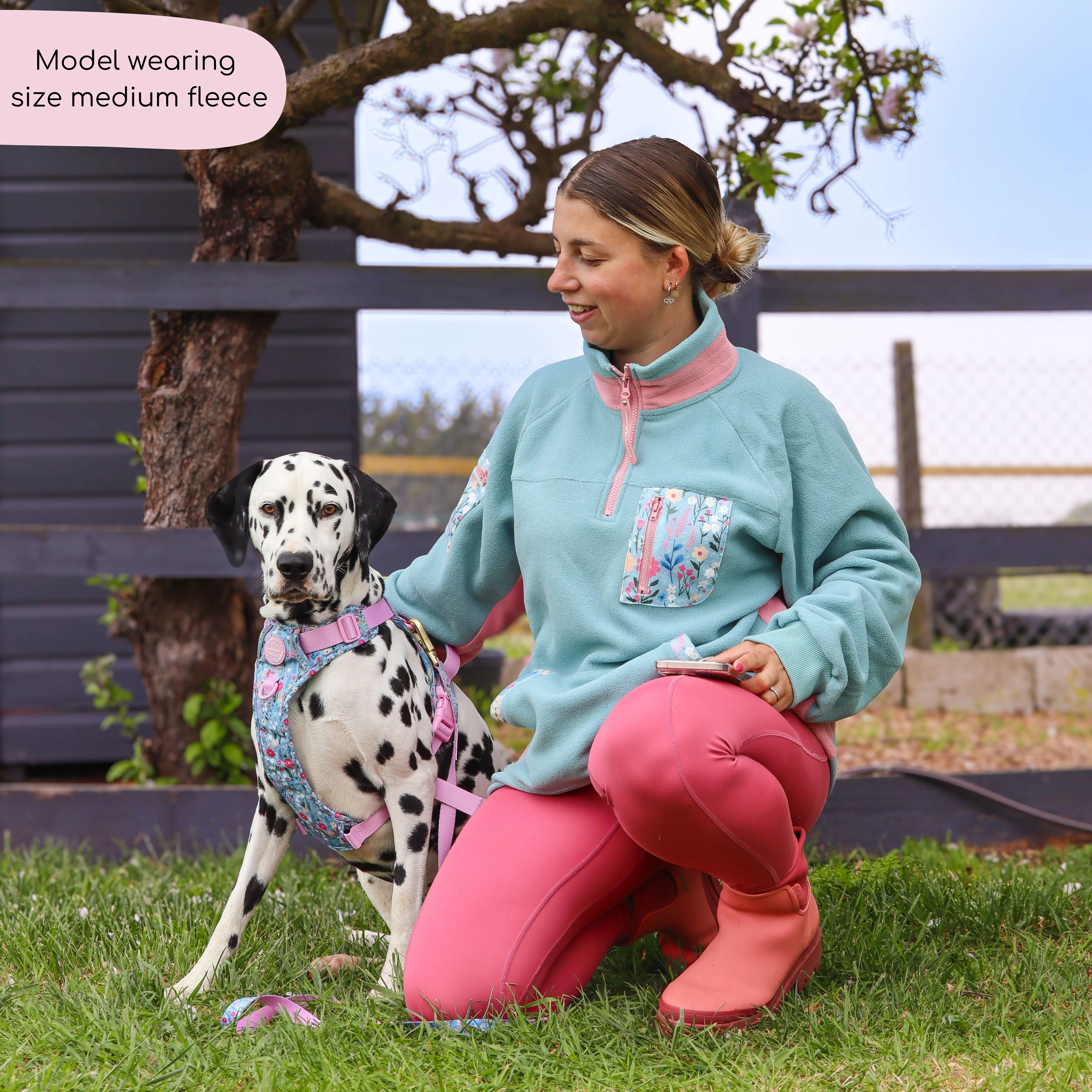 1/4 Zip Fleece - Fleece - Whimsical Wildflowers - Image 13