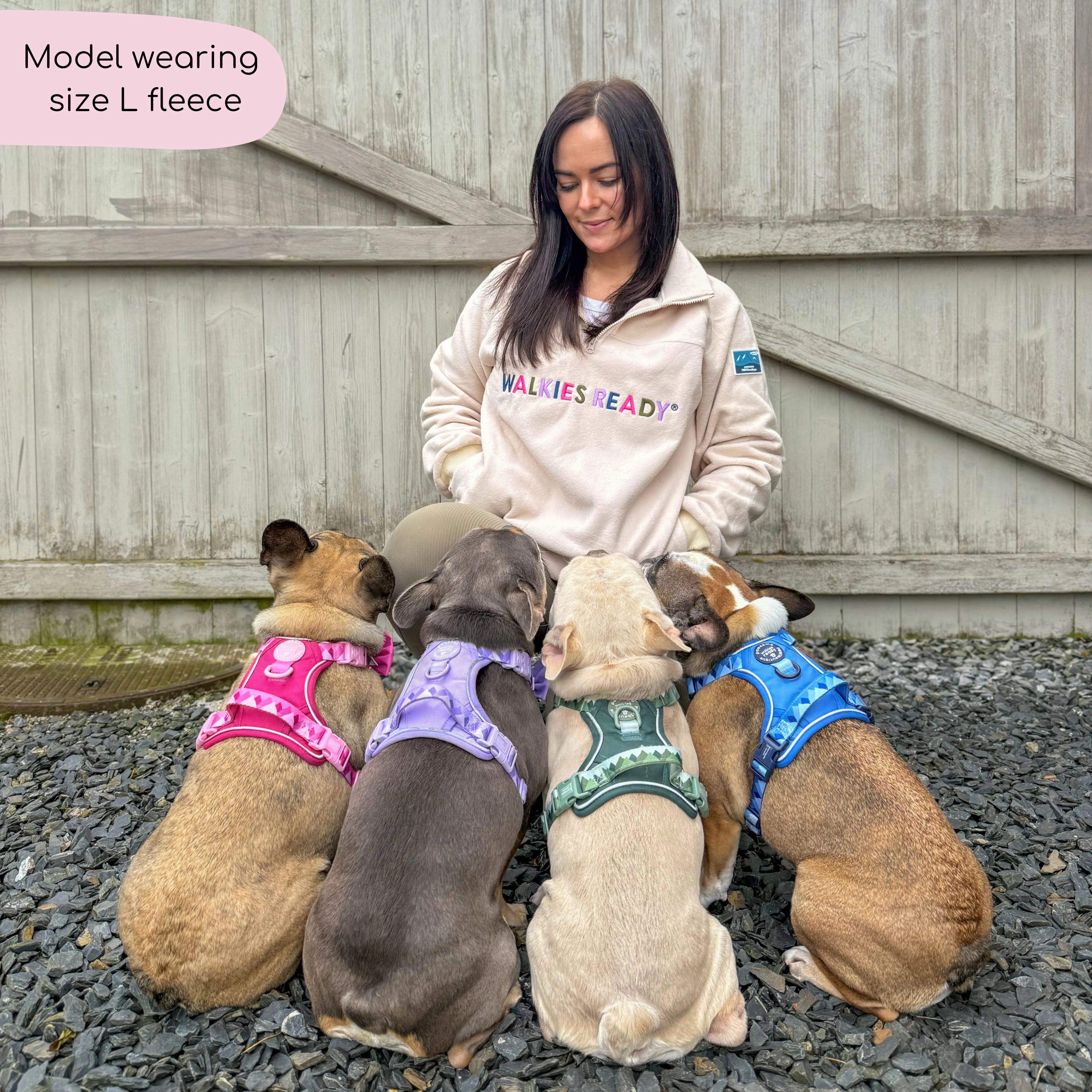 1/4 Zip Fleece - Walkies Ready® Cream - Image 20