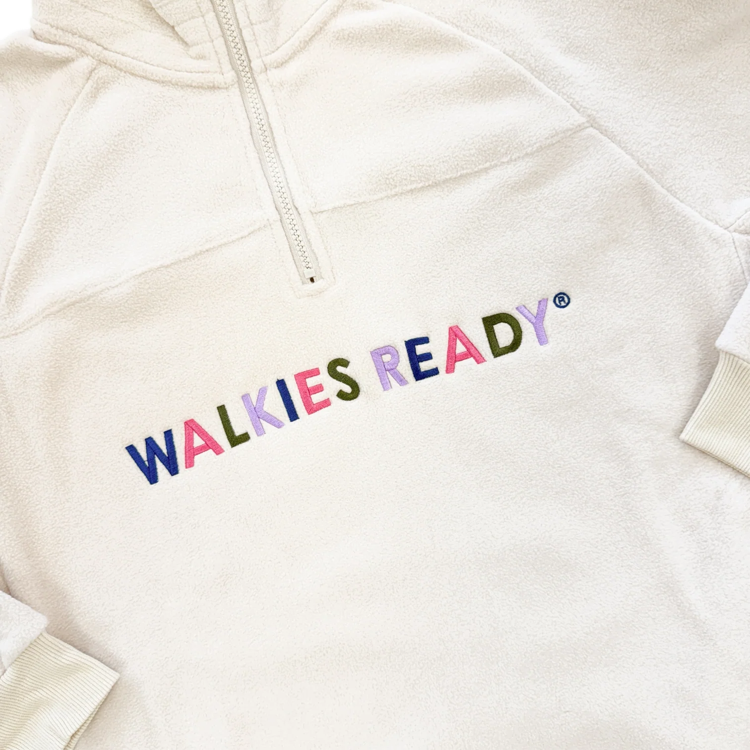 1/4 Zip Fleece - Walkies Ready® Cream - Image 3