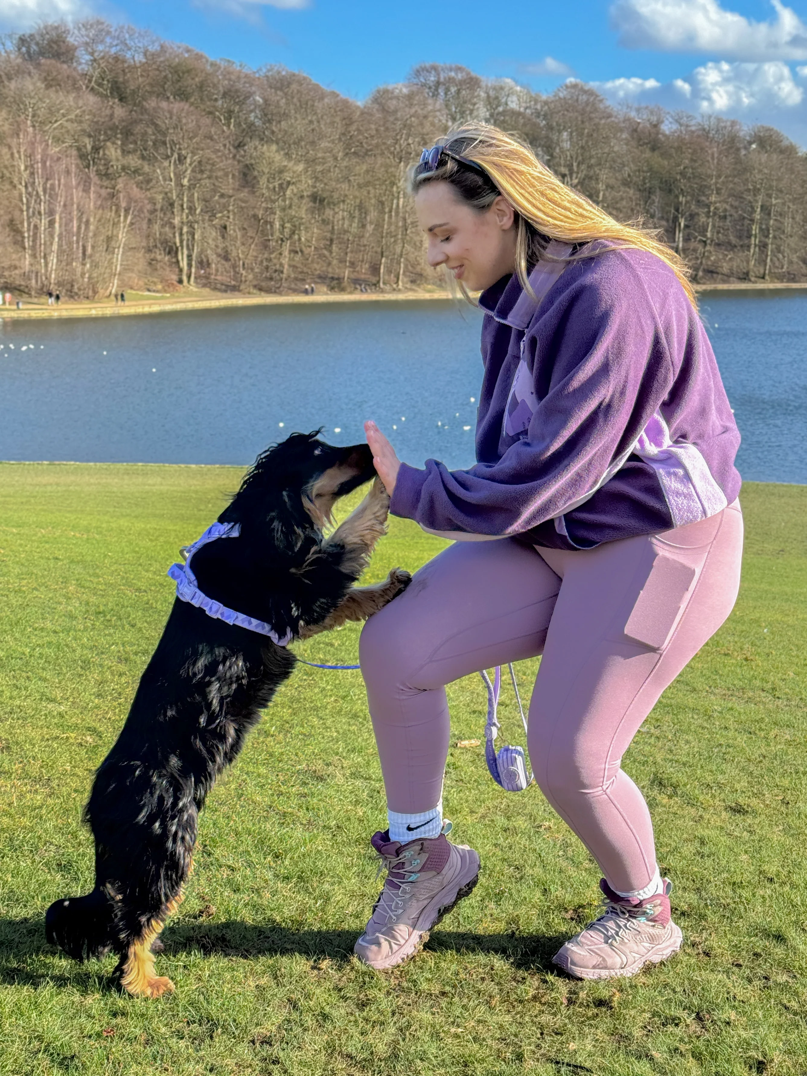 1/4 Zip Fleece - Walkies Ready® Fleece - Purple + Lilac - Image 6