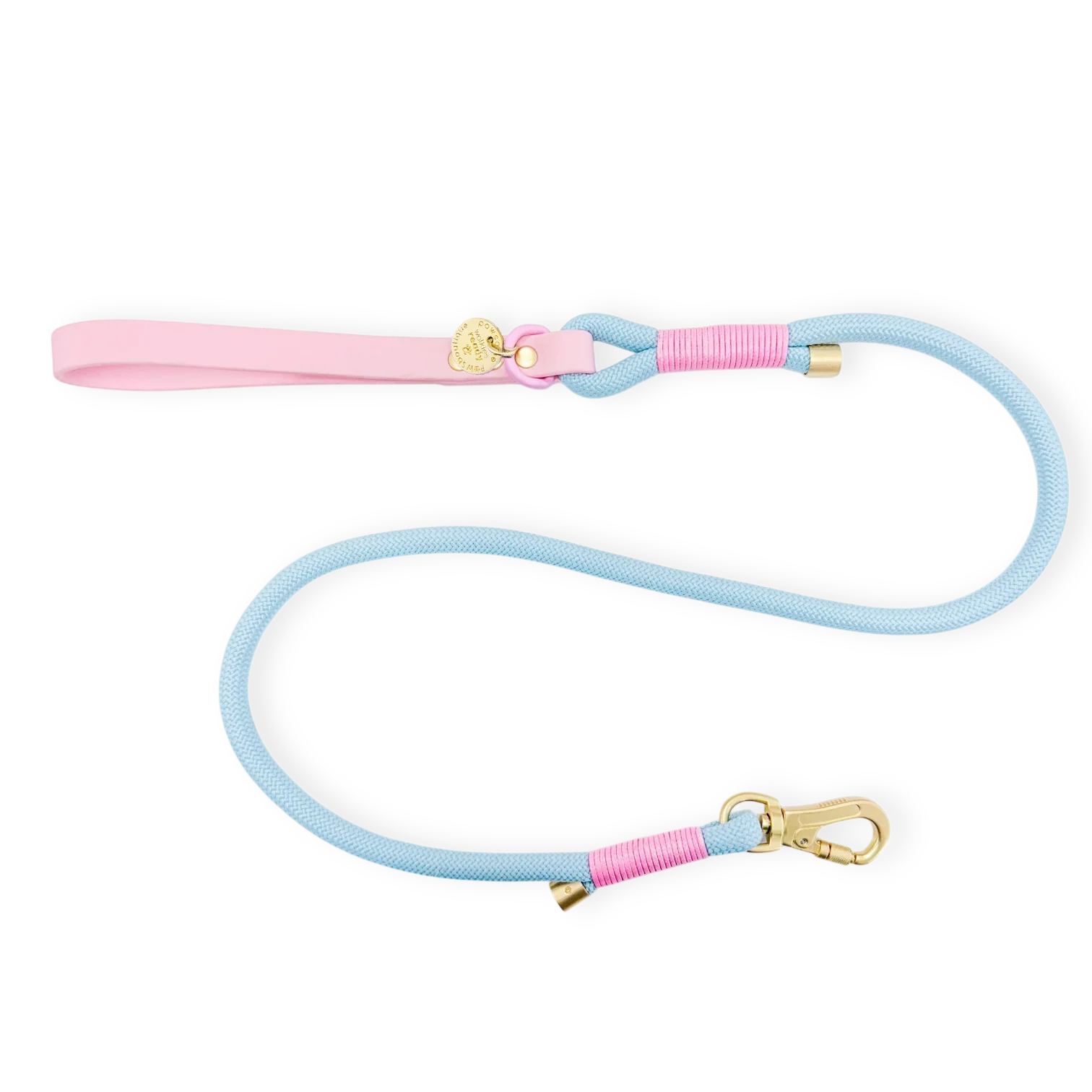 4ft Rope Lead - Pink + Blue - Image 3