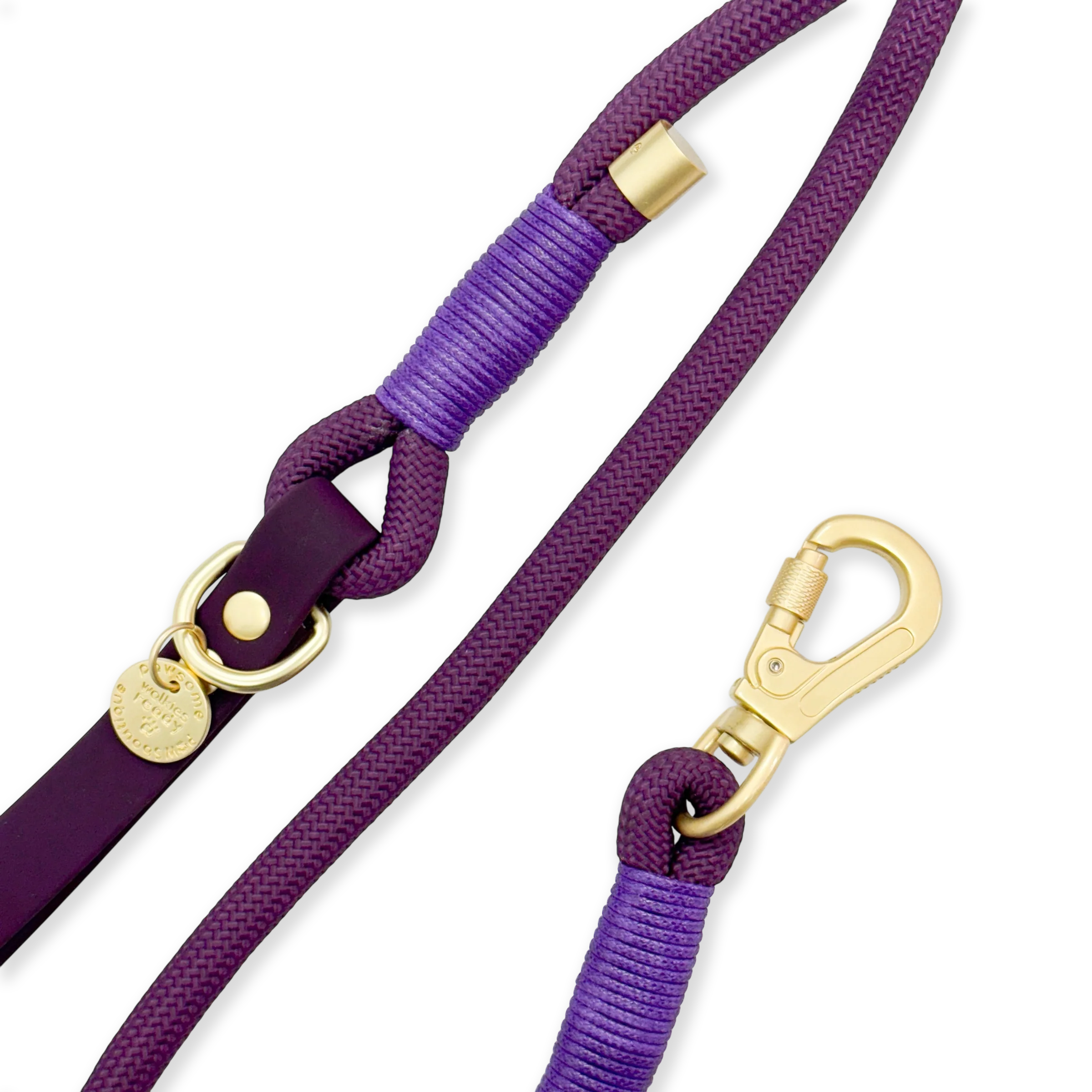 4ft Rope Lead - Walkies Ready® Plum - Image 3