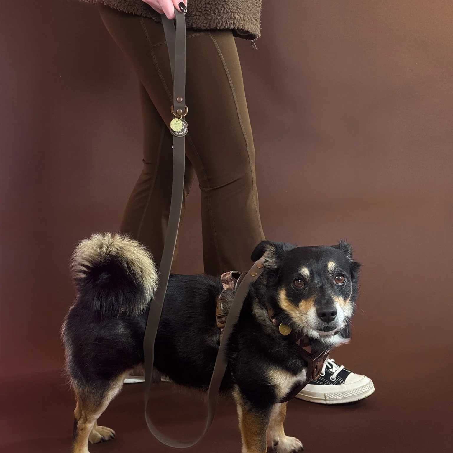 4ft Waterproof Lead - Walkies Ready® Chocolate Brown - Image 3