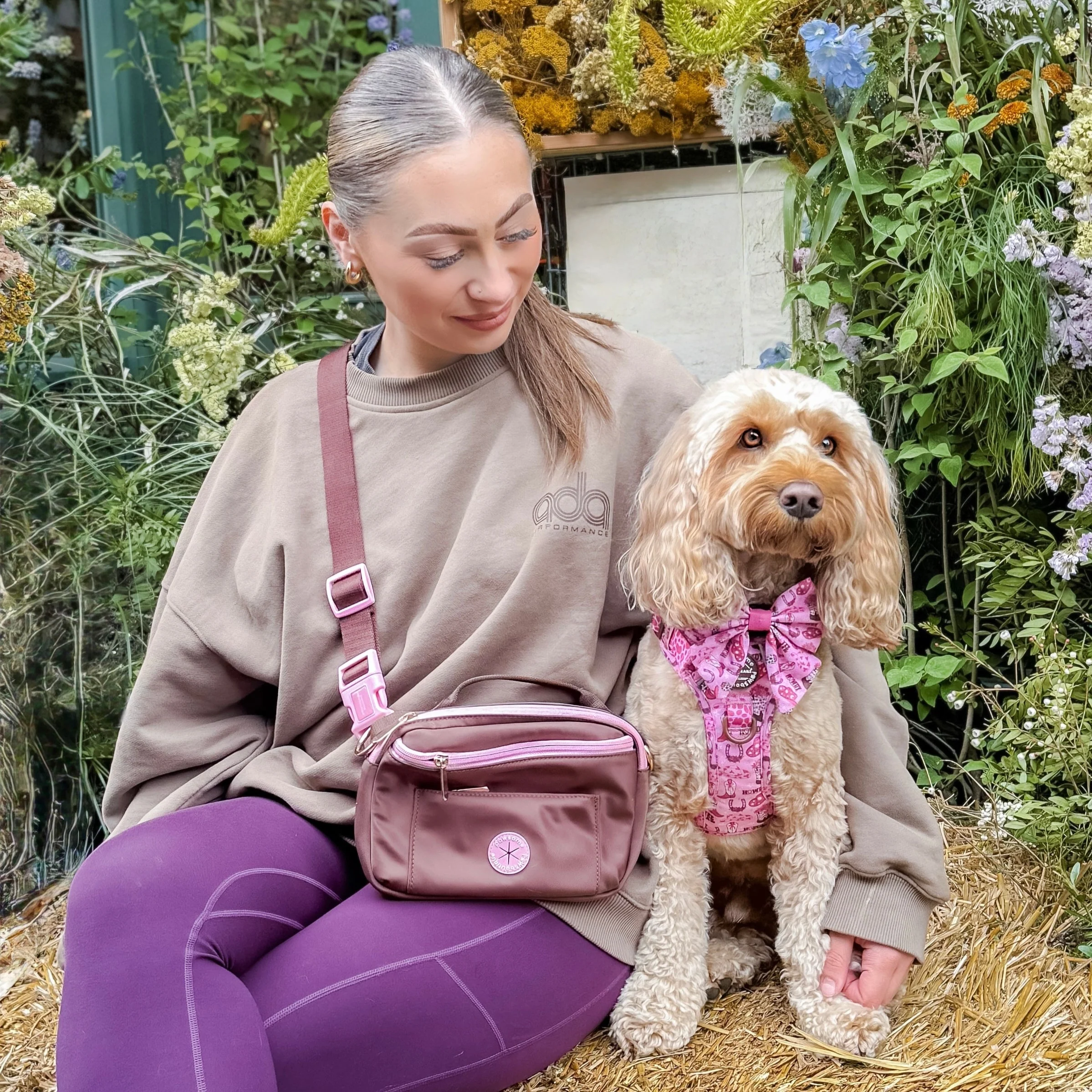 All In One Bumbag - Brown + Pink - Image 12