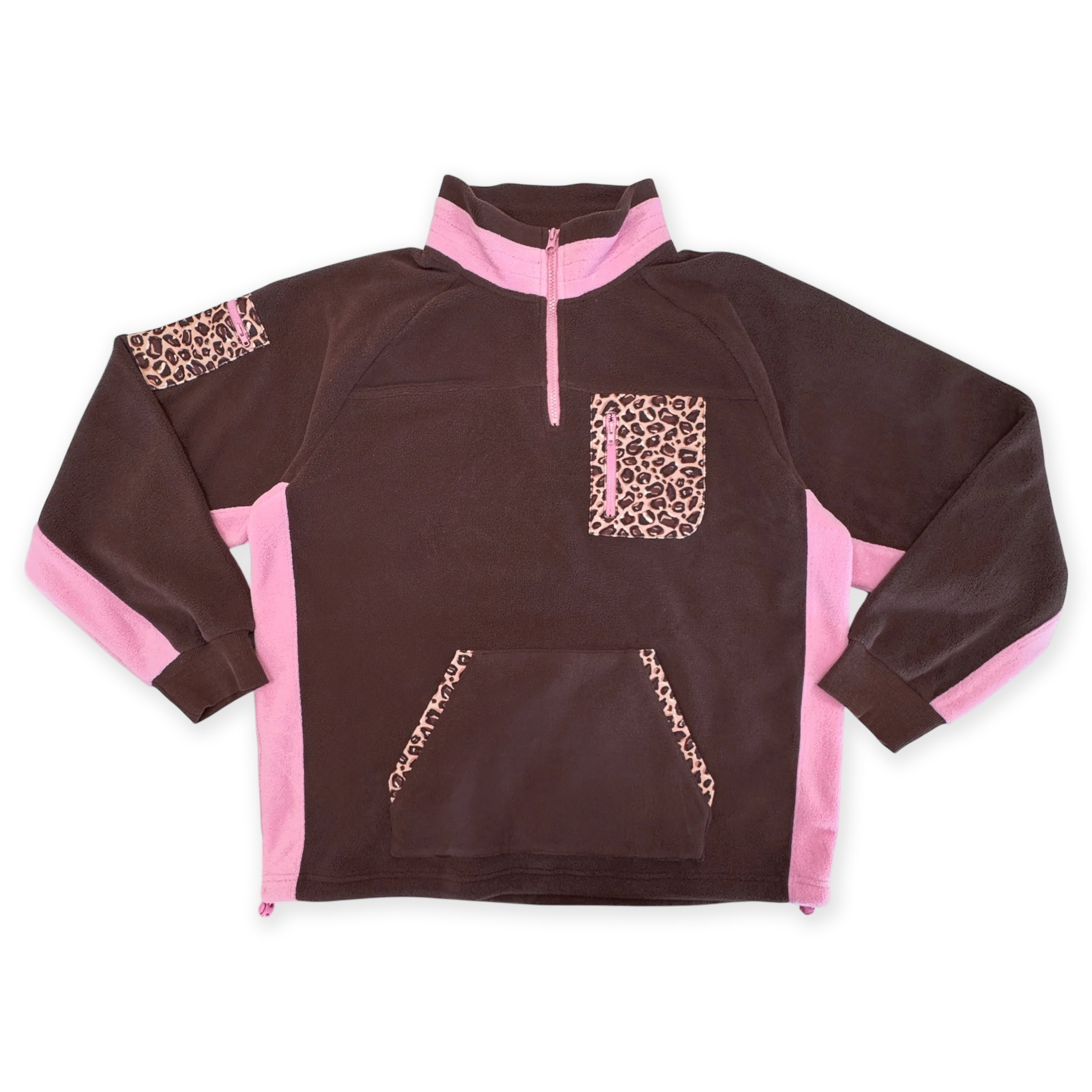 Brown Flared Leggings & Leopard Print Fleece Bundle - Image 5