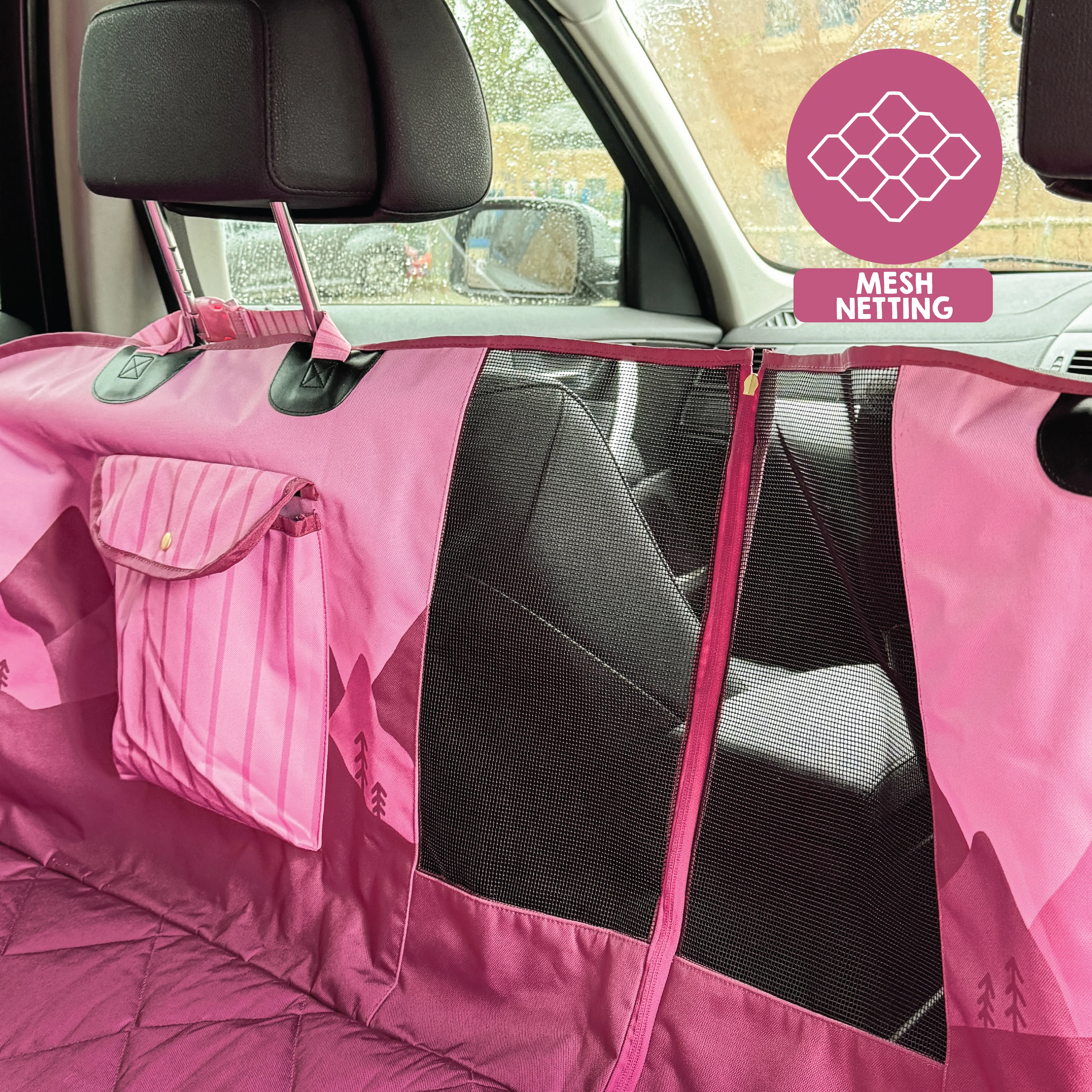 Car Seat Cover - Walkies Ready® Raspberry Pink - Image 5