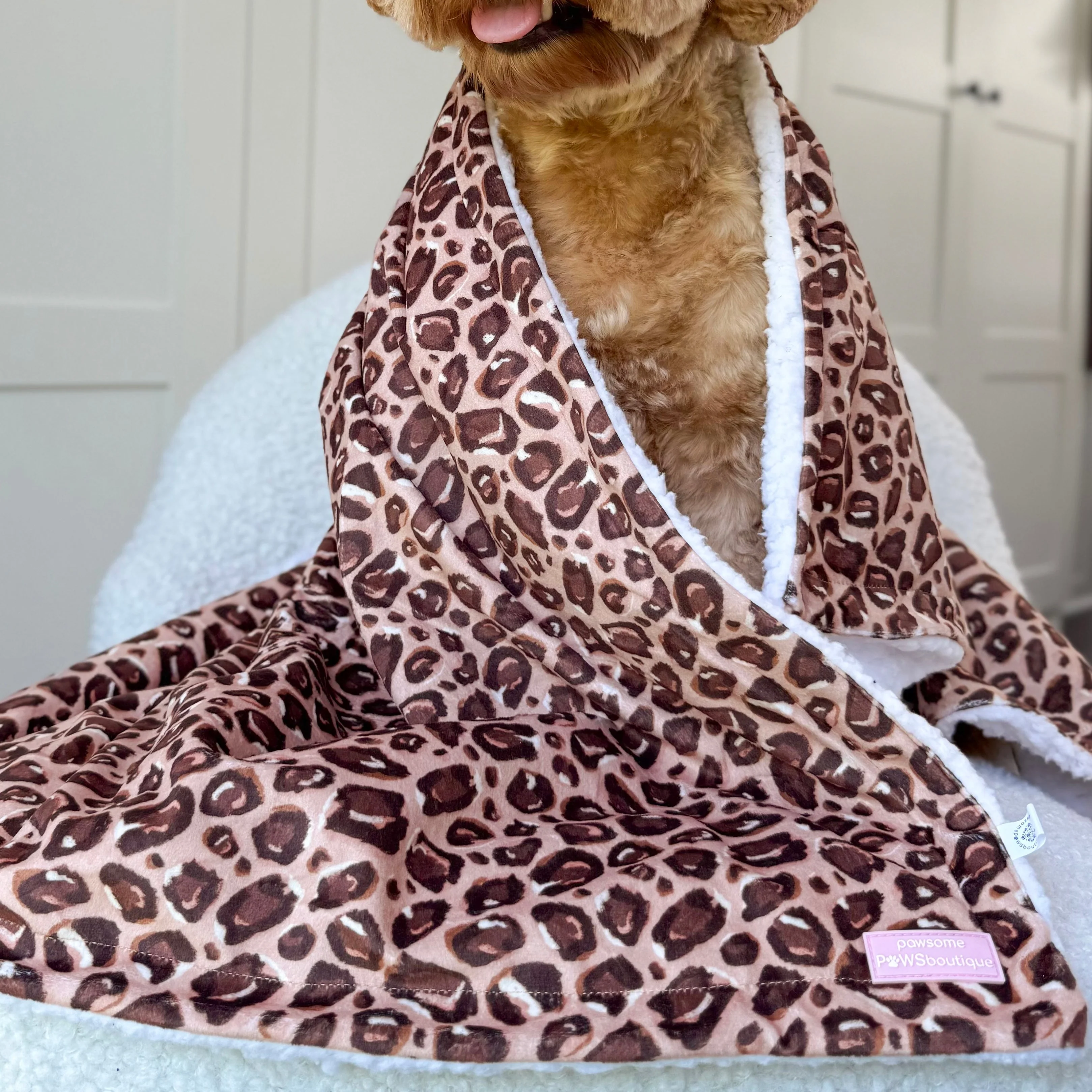 Dog Blanket - Leopard Print - Image 7
