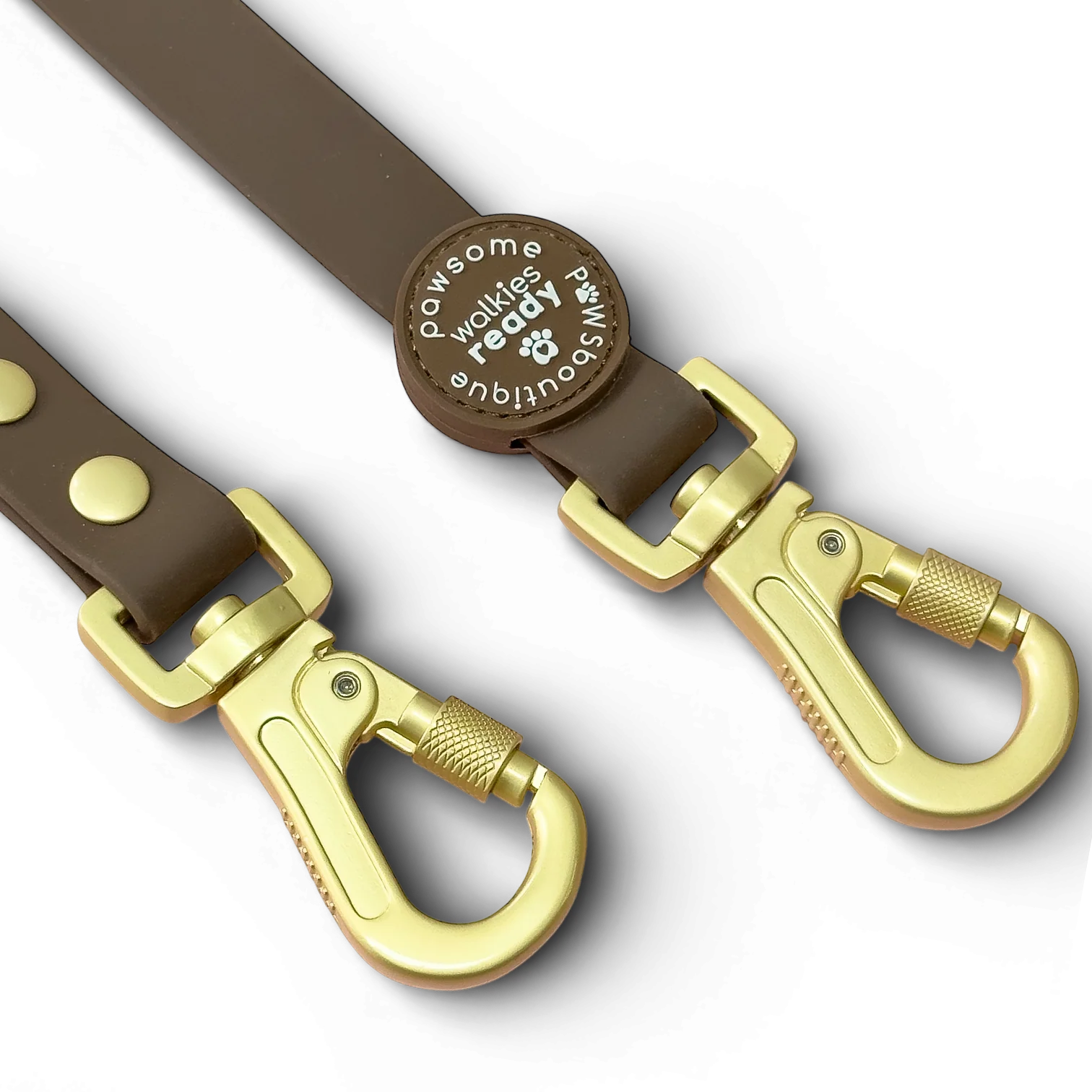Double Ended Lead - Walkies Ready® Chocolate Brown - Image 5