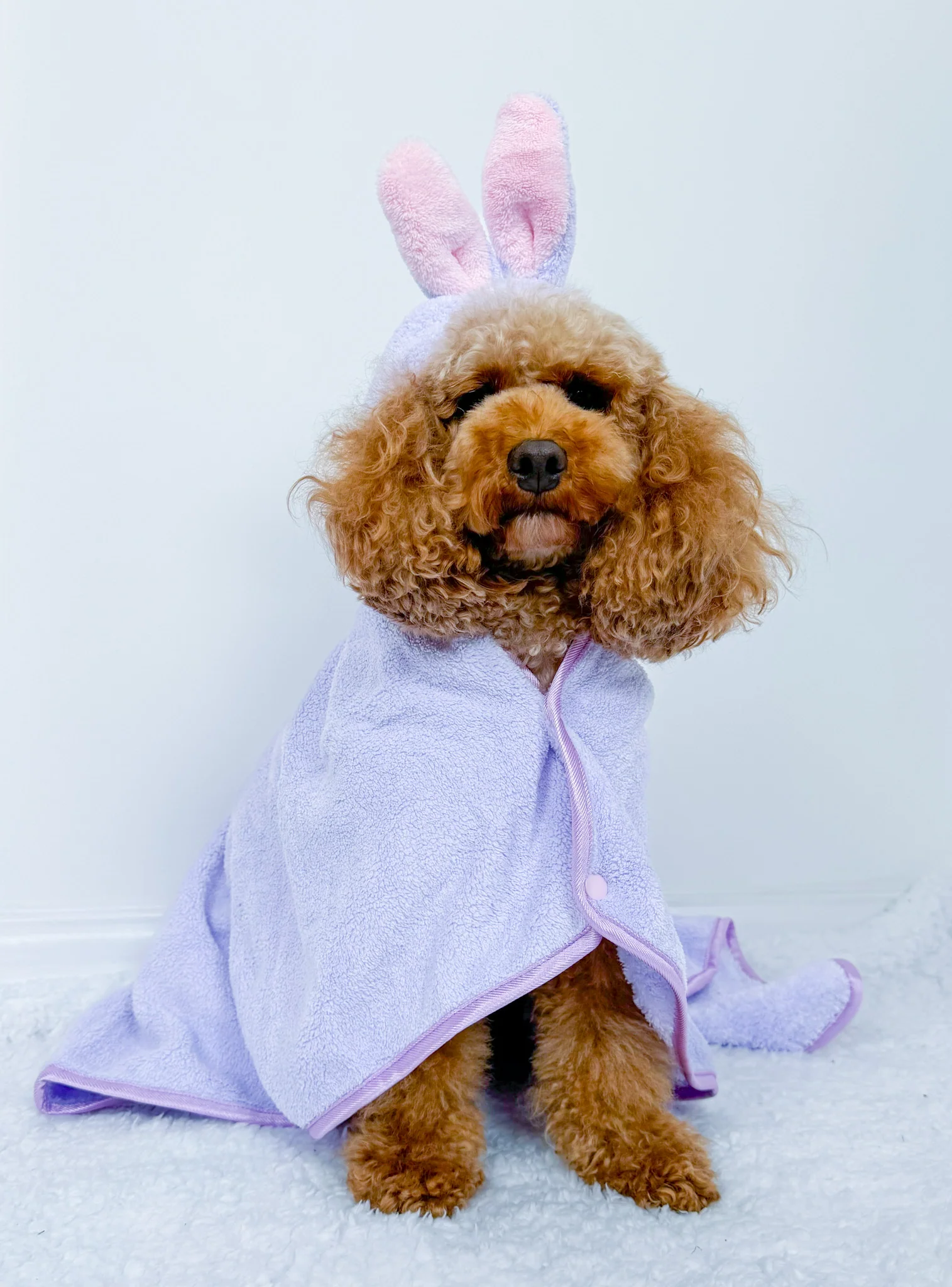 Disney© Hooded Microfibre Towel - Bambi + Friends Lilac - Image 19