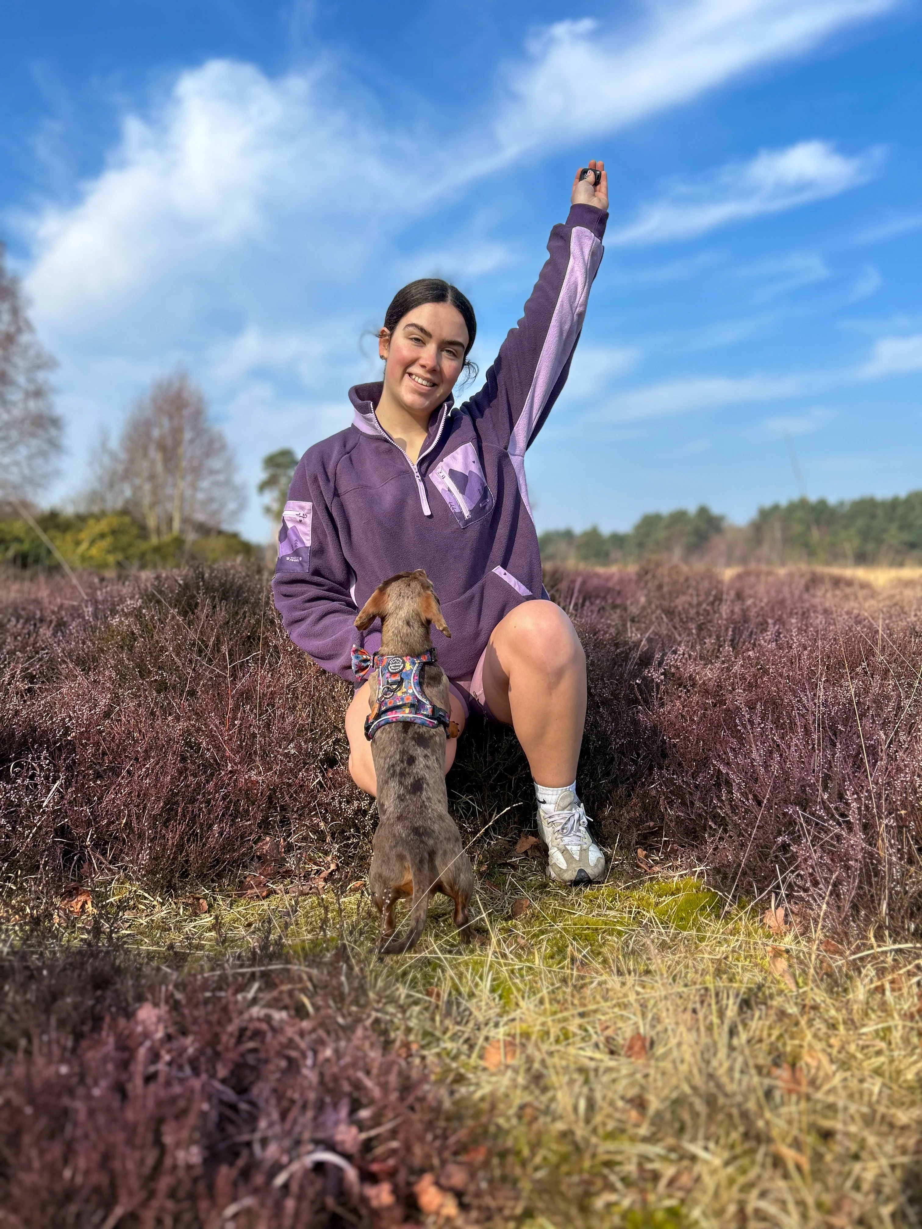 Plum Leggings & Purple/Lilac Fleece Bundle - Image 6