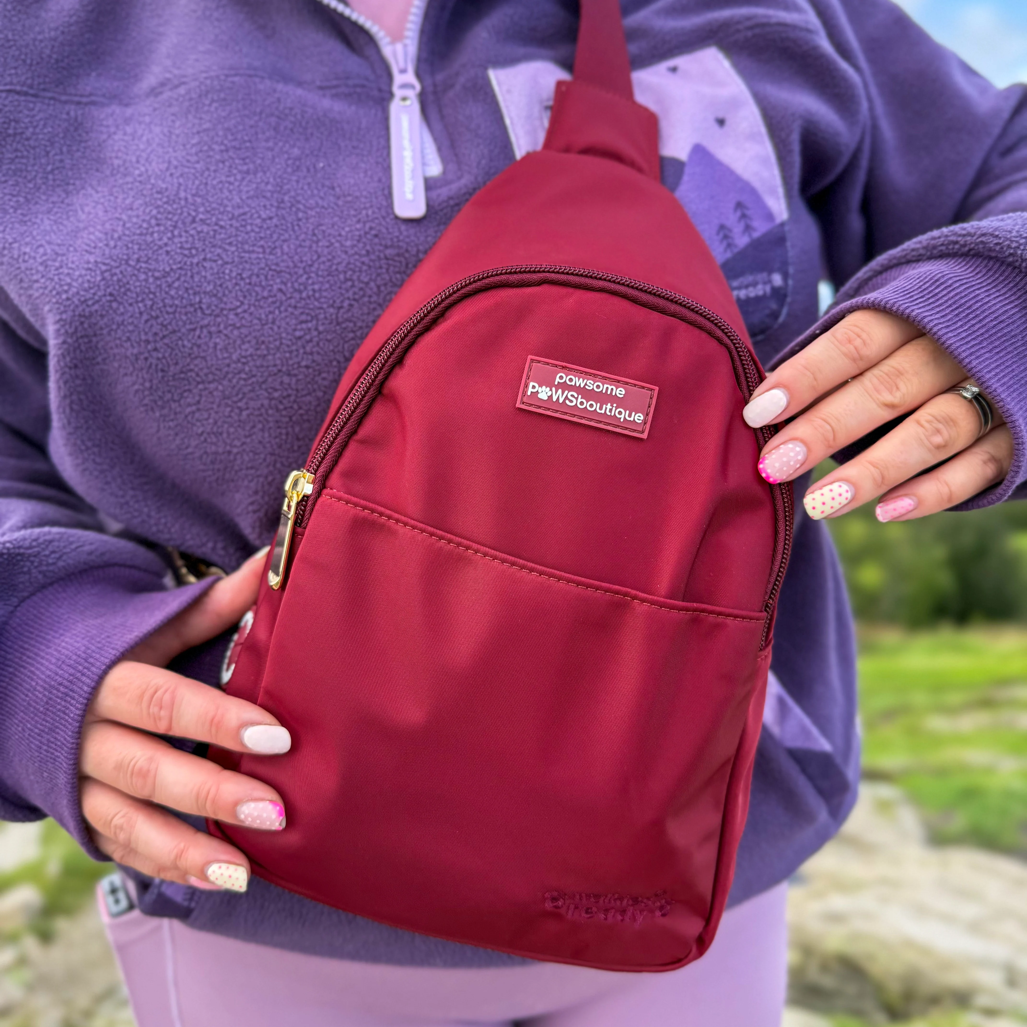 Sling Backpack - Walkies Ready® Ruby Red - Image 19