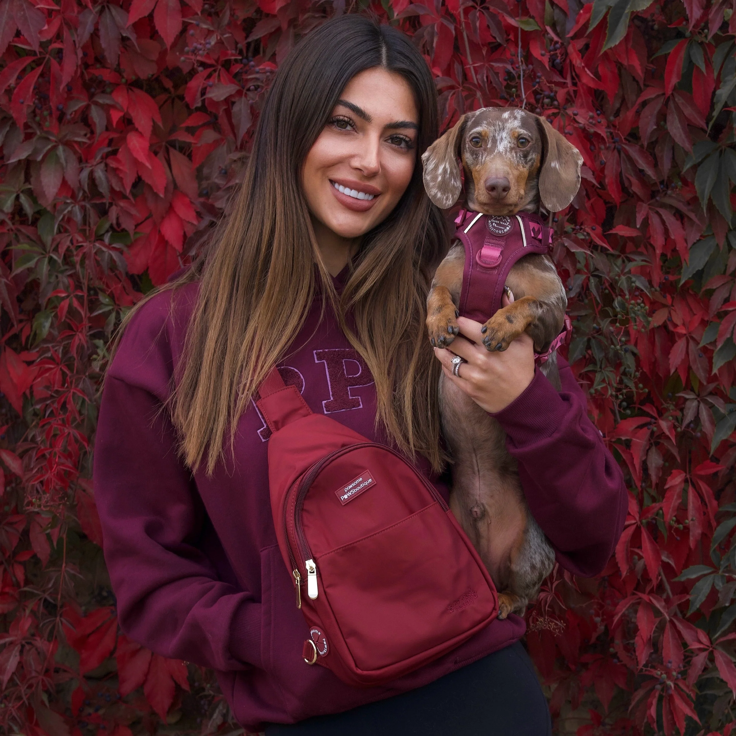 Sling Backpack - Walkies Ready® Ruby Red - Image 4