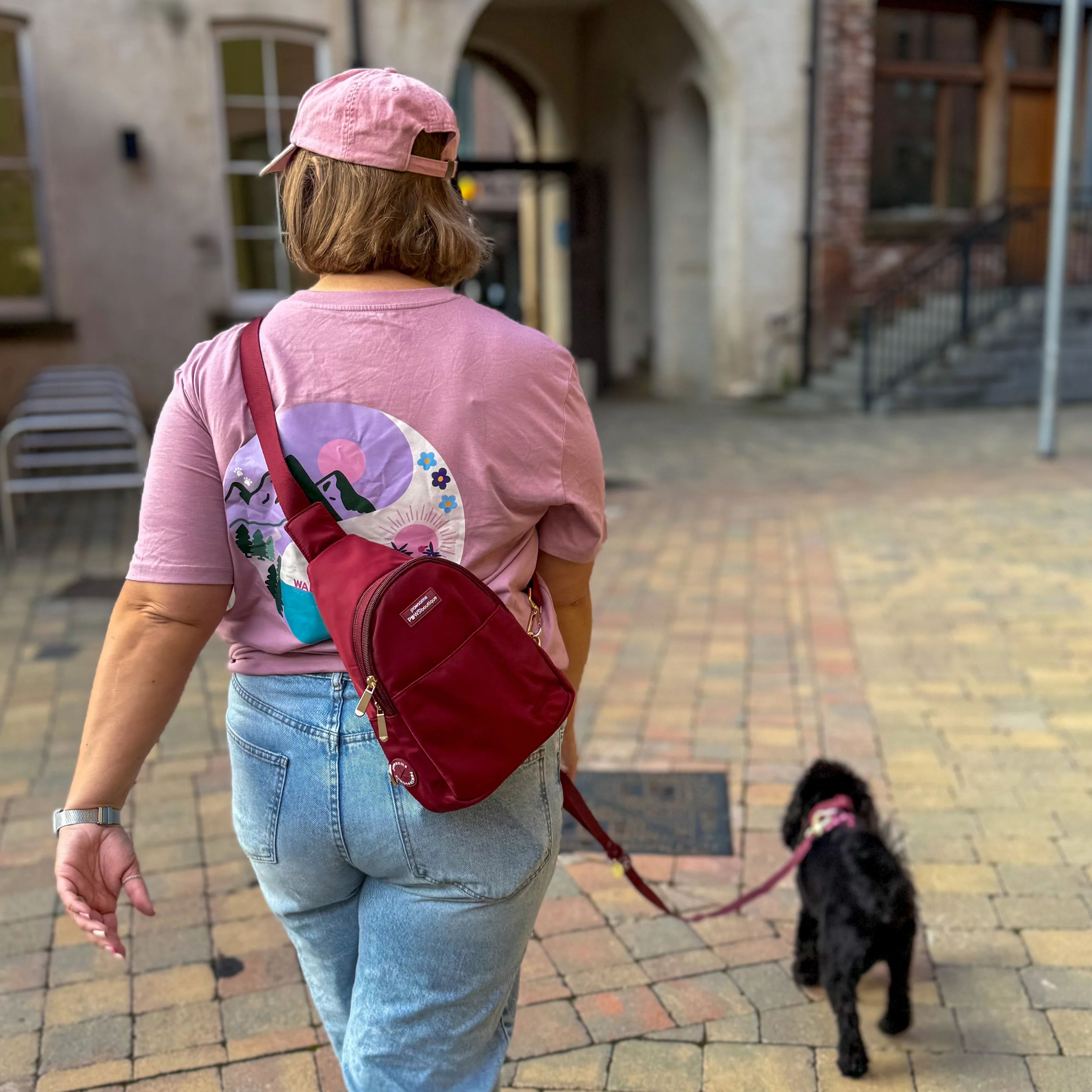 Sling Backpack - Walkies Ready® Ruby Red - Image 5