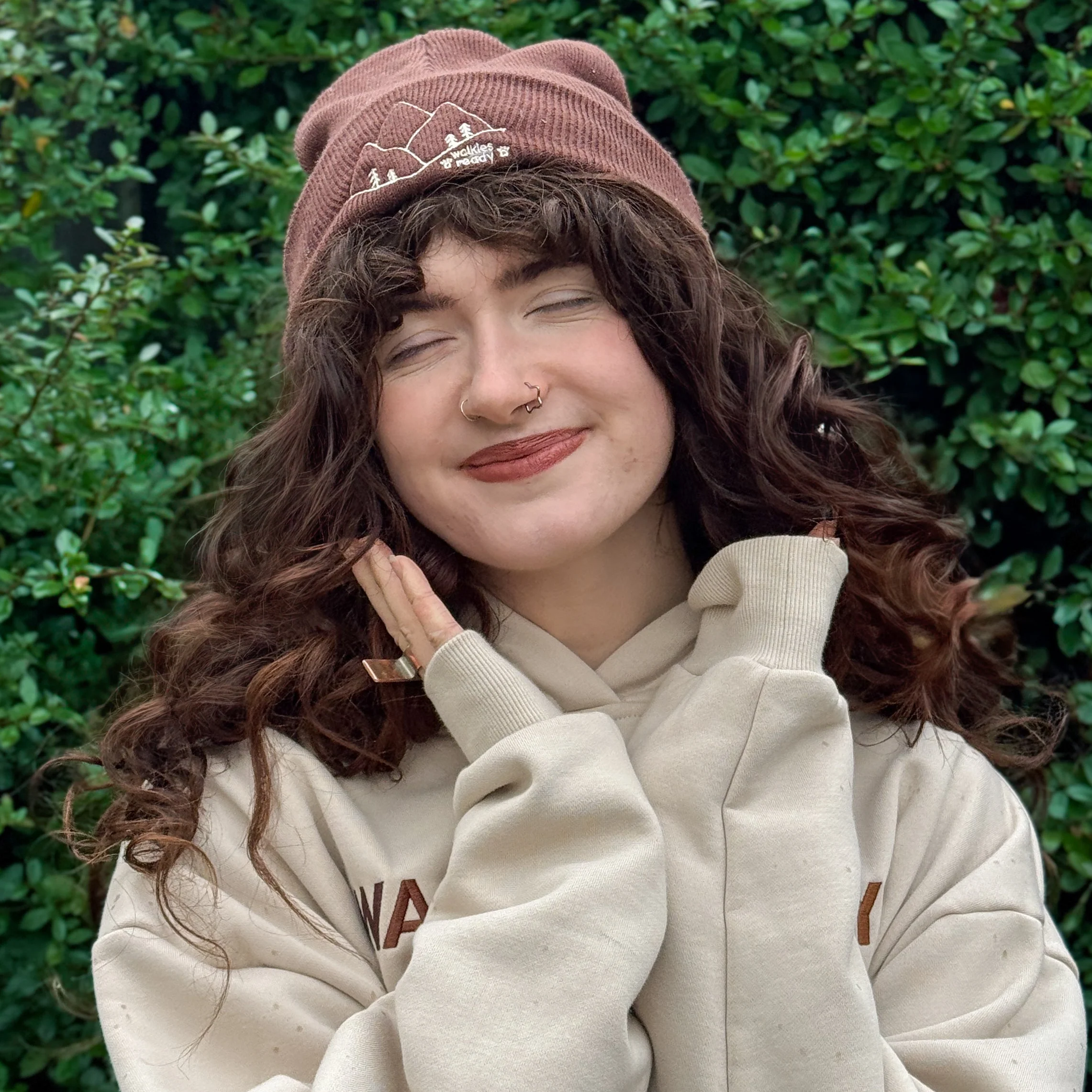 Walkies Ready® Brown Beanie - Image 3