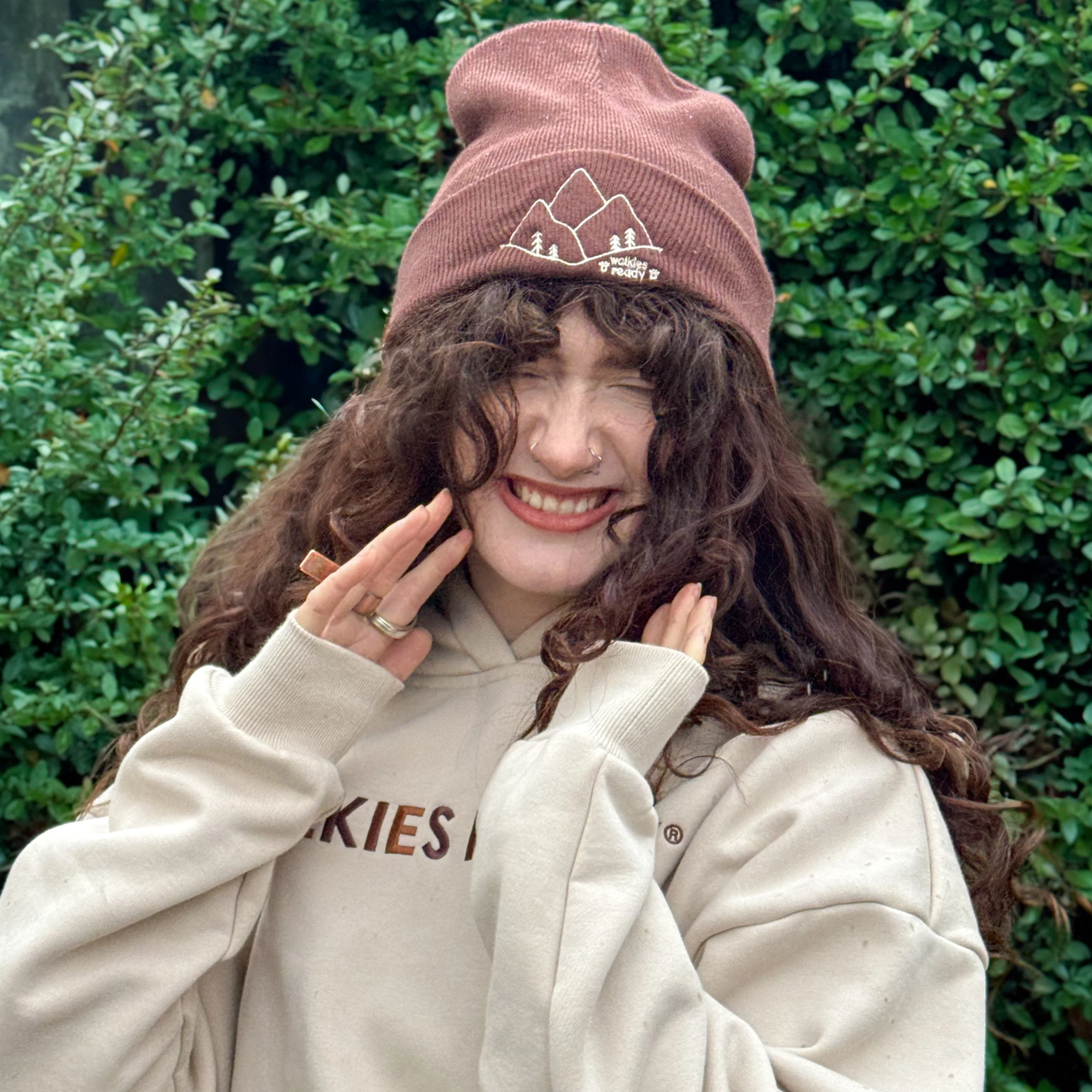 Walkies Ready® Brown Beanie - Image 5