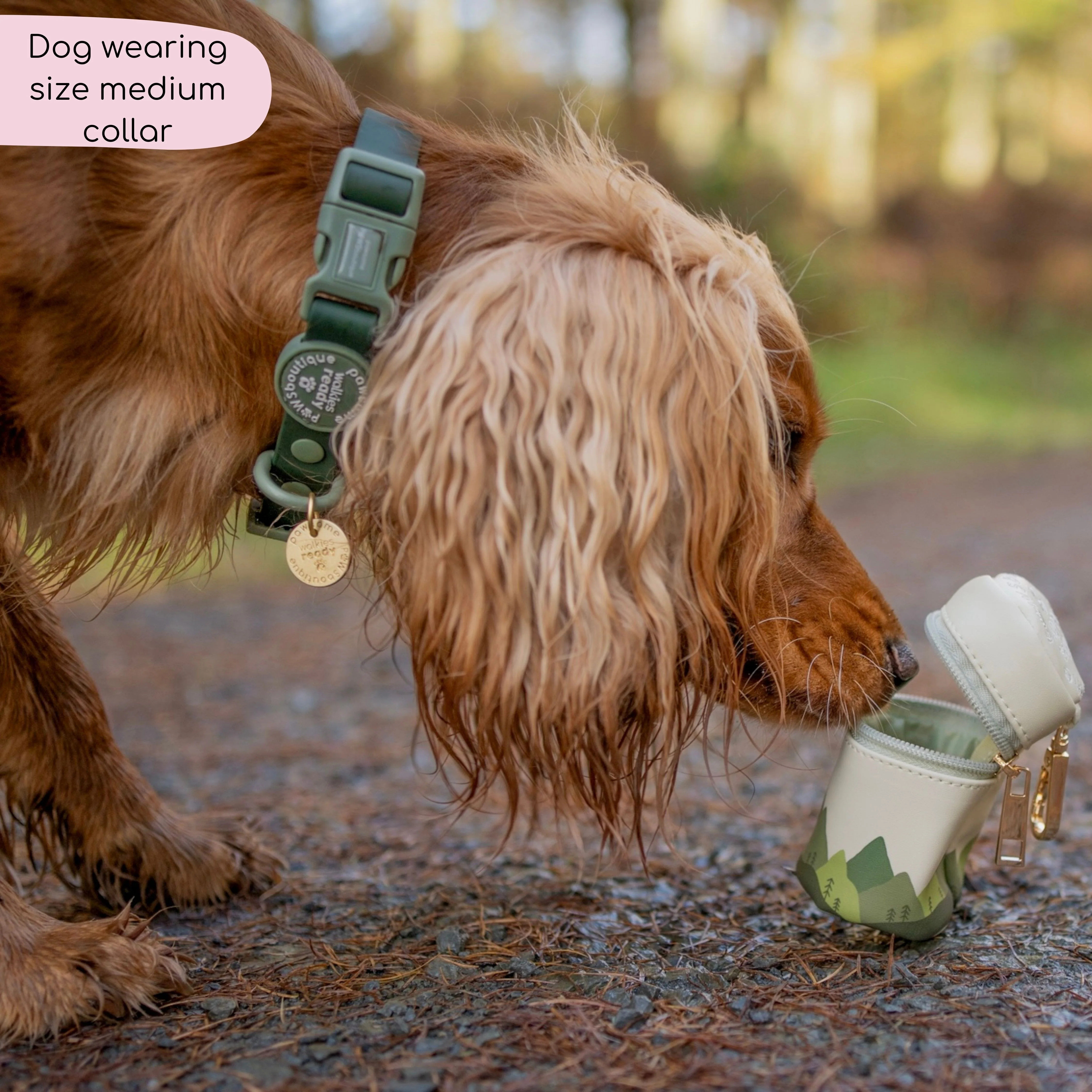 Waterproof Collar - Walkies Ready® Forest Green - Image 5